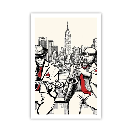 Poster - Improvisatie van New York - 61x91 cm