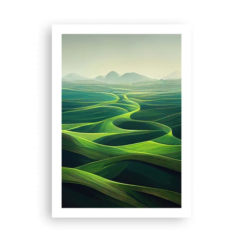 Poster - In de groene dalen - 50x70 cm