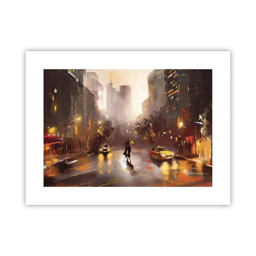 Poster - In de lichten van New York - 40x30 cm