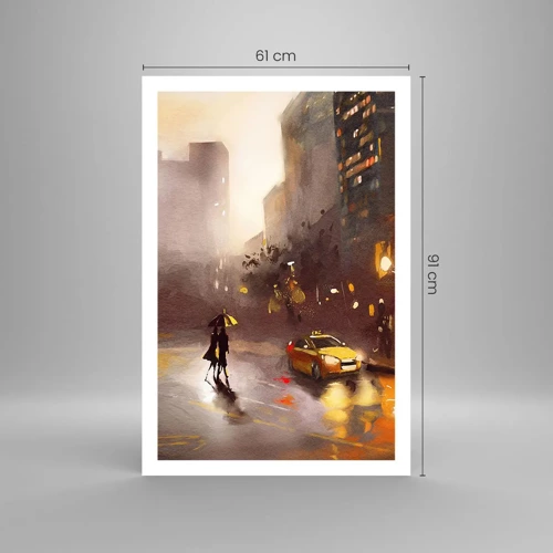 Poster - In de lichten van New York - 61x91 cm