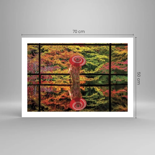 Poster - In de tempel van de natuur - 70x50 cm