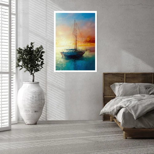 Poster - In een gouden baai - 70x100 cm