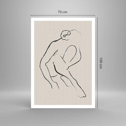 Poster - Intieme schets - 70x100 cm