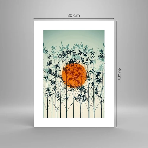 Poster - Japanse zon - 30x40 cm