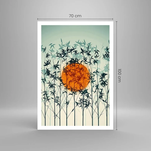 Poster - Japanse zon - 70x100 cm