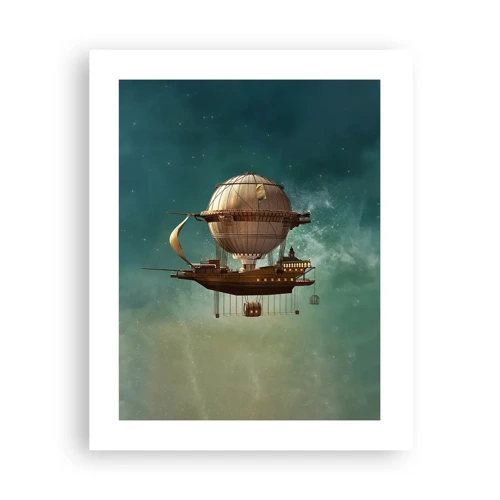 Poster - Jules Verne groet - 40x50 cm