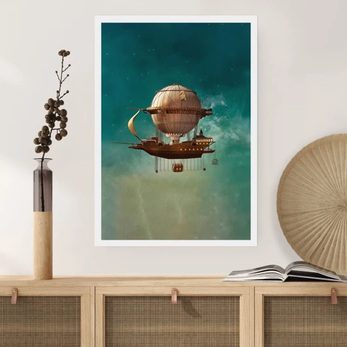 Poster - Jules Verne groet - 70x100 cm