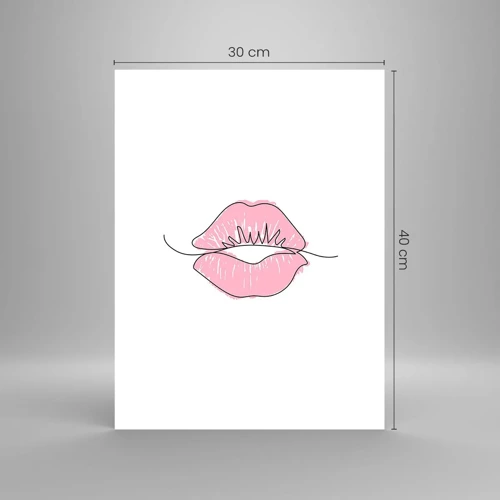 Poster - Klaar om te kussen? - 30x40 cm