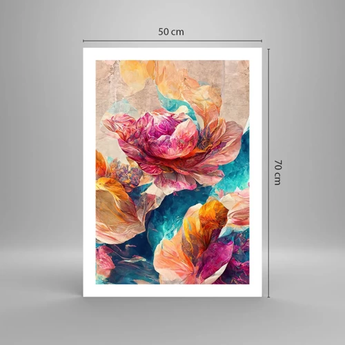 Poster - Kleurrijke pracht van het boeket - 50x70 cm