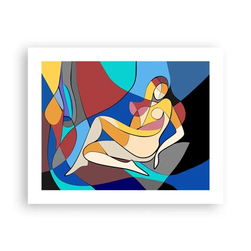Poster - Kubistisch naakt - 50x40 cm