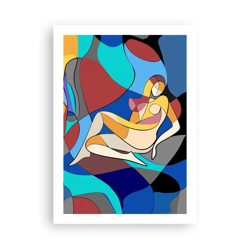 Poster - Kubistisch naakt - 50x70 cm