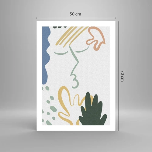 Poster - Kus van bloemen - 50x70 cm