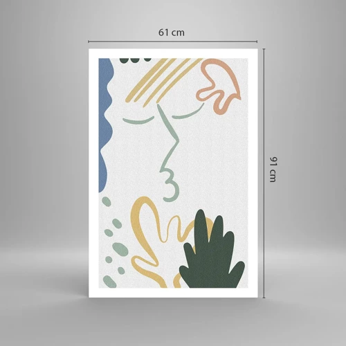 Poster - Kus van bloemen - 61x91 cm