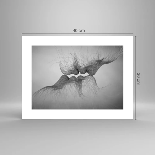 Poster - Kus van de wind - 40x30 cm