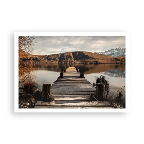 Poster - Landschap in stilte - 100x70 cm