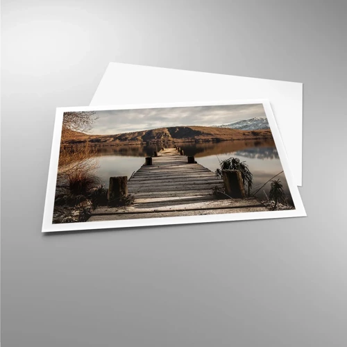 Poster - Landschap in stilte - 100x70 cm