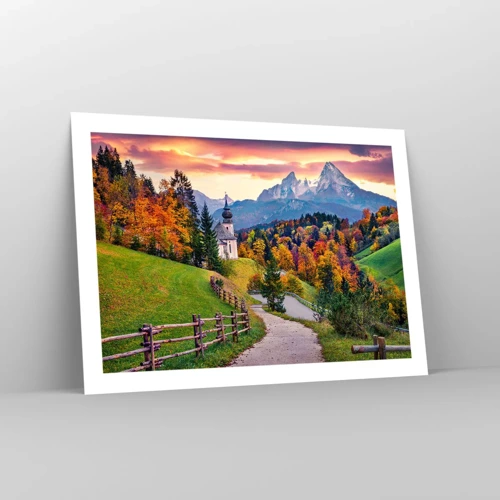Poster - Landschap zoals geschilderd - 70x50 cm