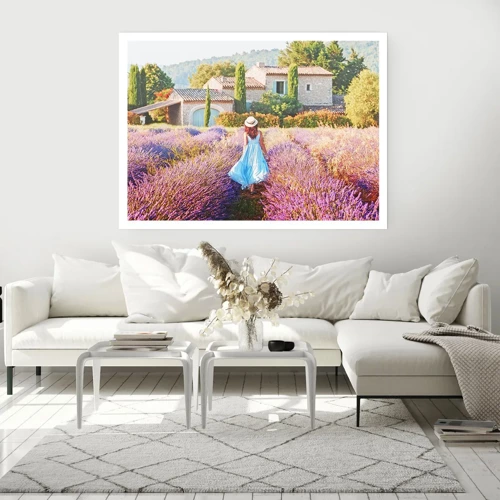 Poster - Lavendel meisje - 40x30 cm