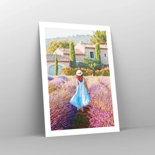 Poster - Lavendel meisje - 50x70 cm