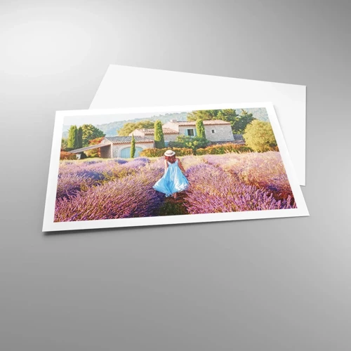 Poster - Lavendel meisje - 91x61 cm