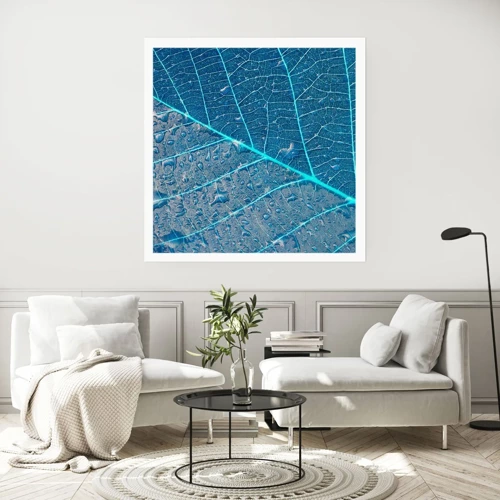 Poster - Leven in blauw - 50x50 cm