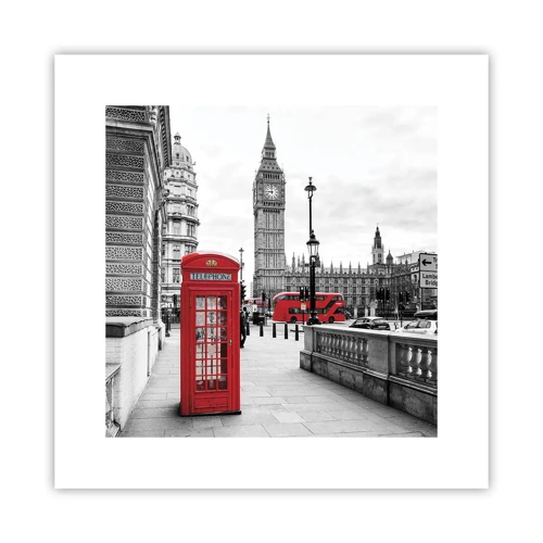 Poster - Londen, zonder twijfel - 30x30 cm