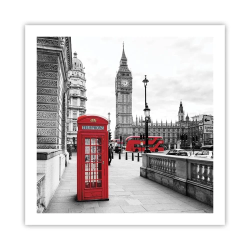 Poster - Londen, zonder twijfel - 60x60 cm