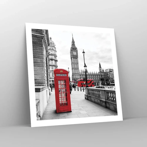 Poster - Londen, zonder twijfel - 60x60 cm