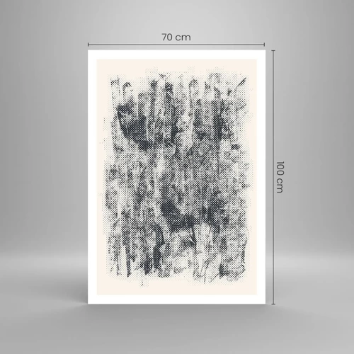 Poster - Mistige compositie - 70x100 cm