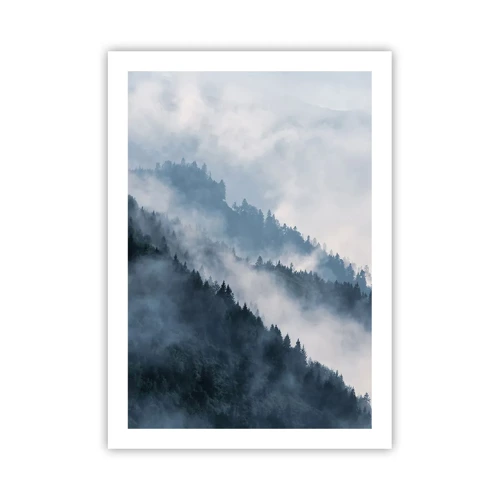 Poster - Mystiek van de bergen - 50x70 cm