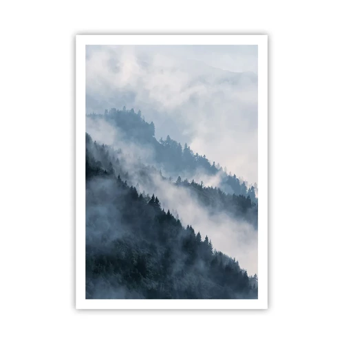Poster - Mystiek van de bergen - 70x100 cm