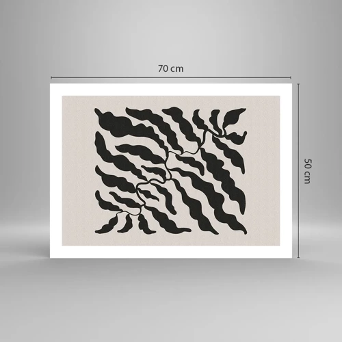 Poster - Natuur van een vierkant - 70x50 cm