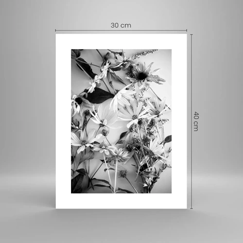 Poster - Niet-boeket bloemen - 30x40 cm