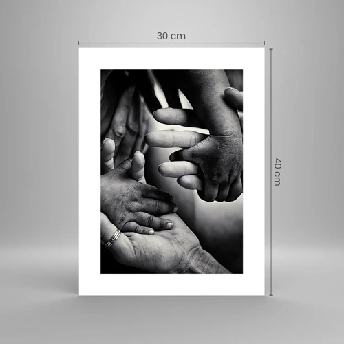 Poster - Om mens te zijn - 30x40 cm