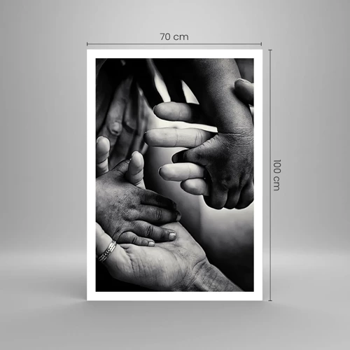 Poster - Om mens te zijn - 70x100 cm