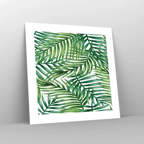 Poster - Onder de groene luifel - 40x40 cm