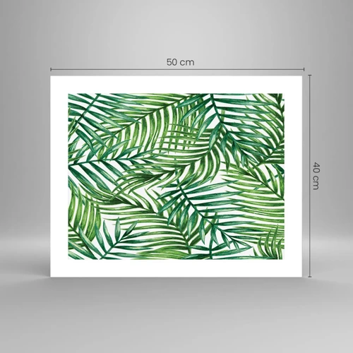 Poster - Onder de groene luifel - 50x40 cm