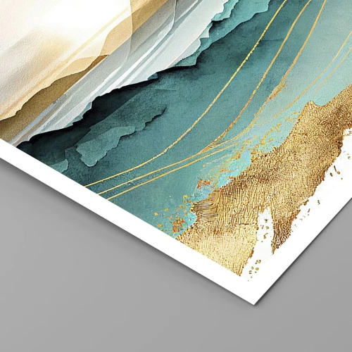 Poster - Op de rand van abstractie – landschap - 50x70 cm