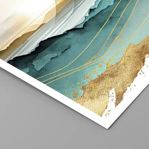 Poster - Op de rand van abstractie – landschap - 91x61 cm