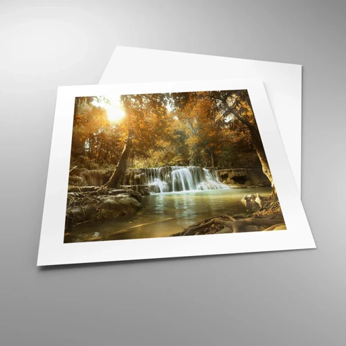 Poster - Park cascade - 40x40 cm