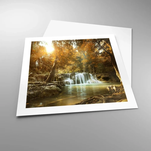 Poster - Park cascade - 50x50 cm