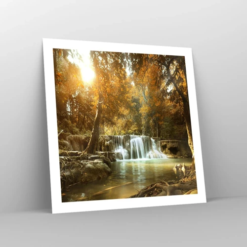 Poster - Park cascade - 60x60 cm