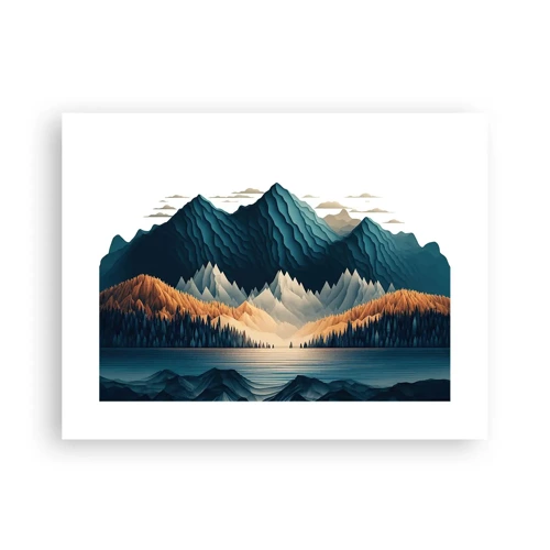 Poster - Perfect berglandschap - 40x30 cm