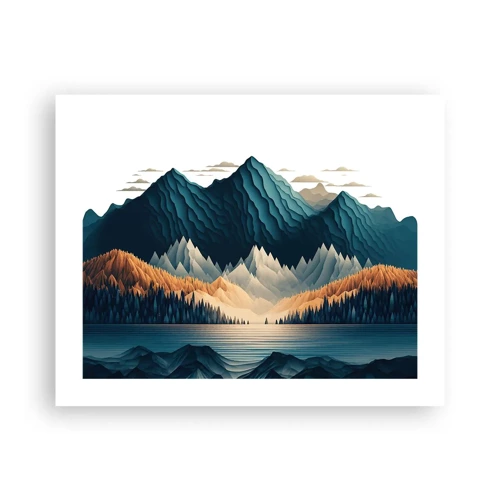 Poster - Perfect berglandschap - 50x40 cm
