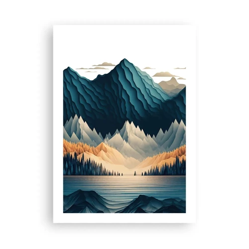Poster - Perfect berglandschap - 50x70 cm