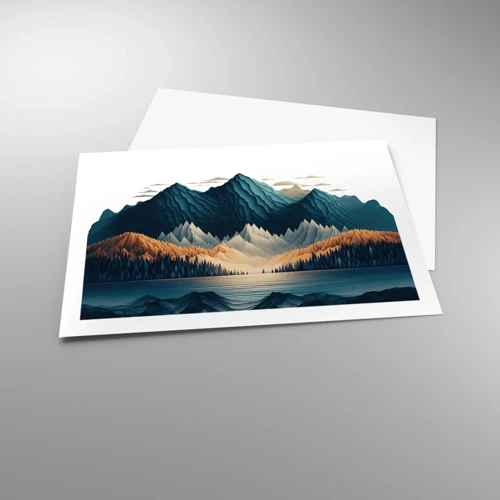 Poster - Perfect berglandschap - 70x50 cm