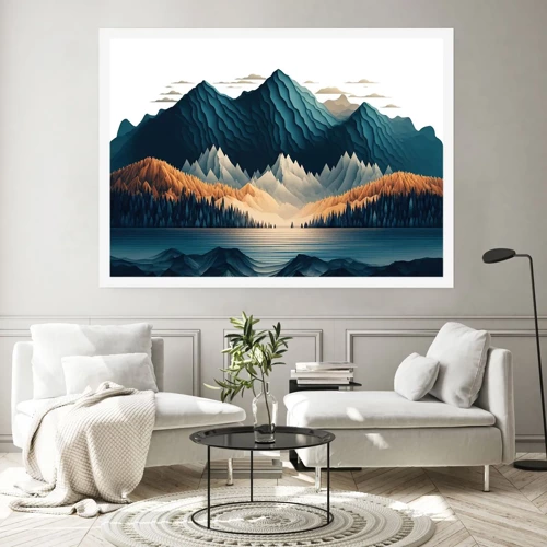 Poster - Perfect berglandschap - 70x50 cm
