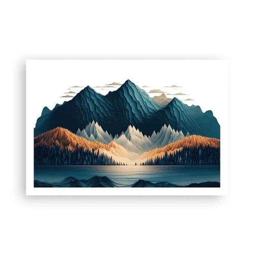 Poster - Perfect berglandschap - 91x61 cm