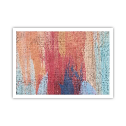 Poster - Ren door de regenboog - 100x70 cm