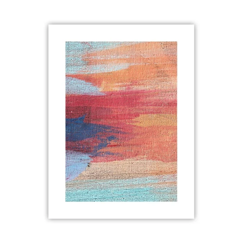 Poster - Ren door de regenboog - 30x40 cm